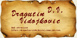 Dragutin Vidojković vizit kartica